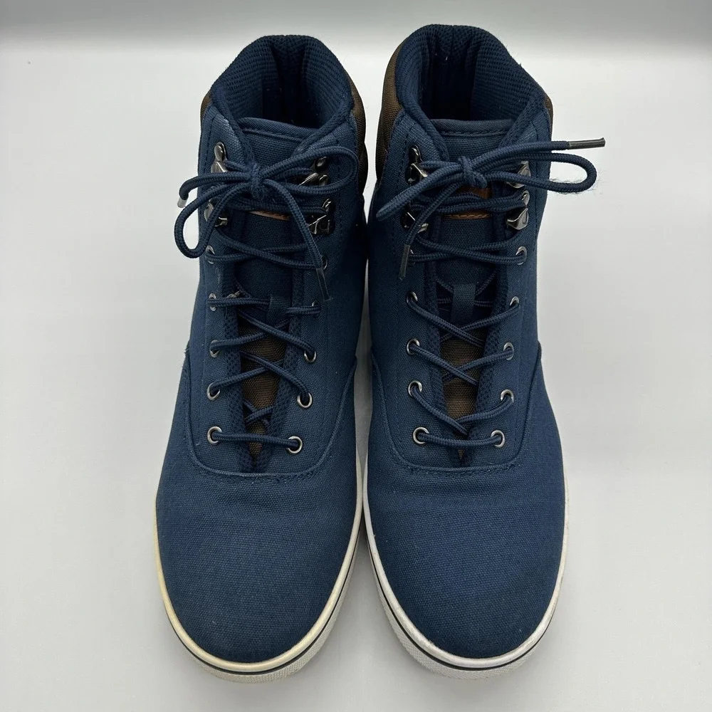 Vlado Shoes Mens Size 9 Blue Milo High Top‎ Lace Up Sneakers Casual IG-2711-14
